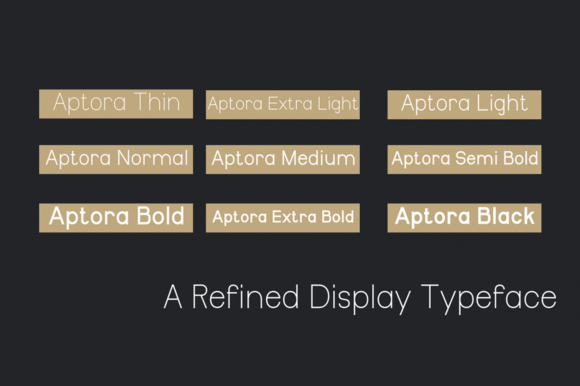 Aptora Font preview 2