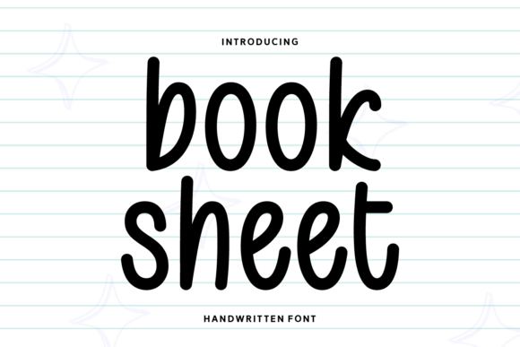 Book Sheet Font