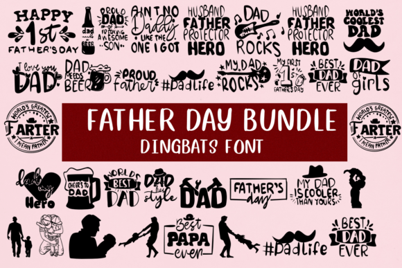 Father Day Bundle Font