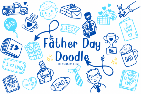 Father Day Doodle Font