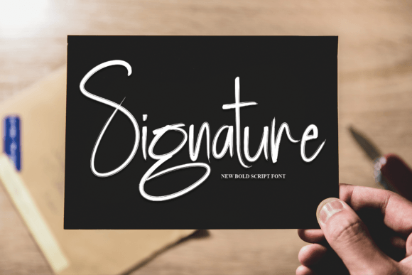 Book Signature Font preview 2