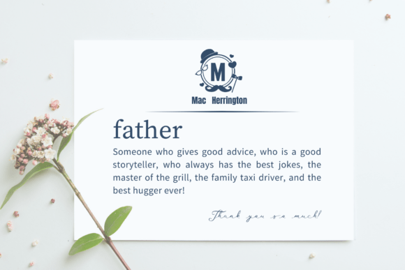 Father's Day Monogram Font preview 3