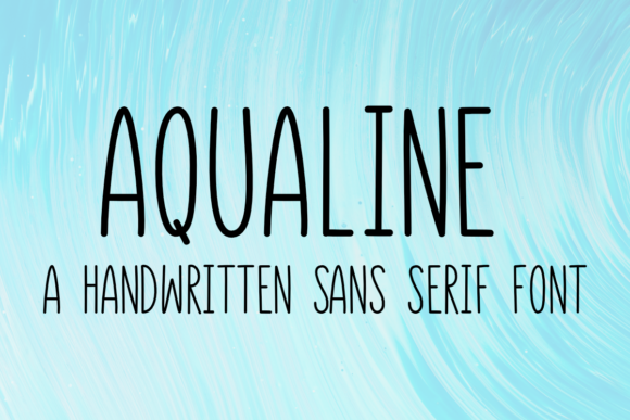 Aqualine Font