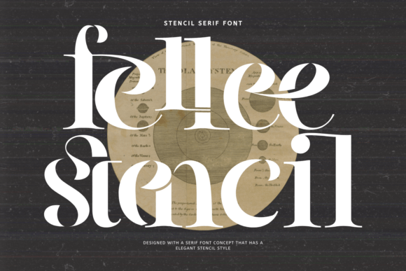 Fellee Stencil Font