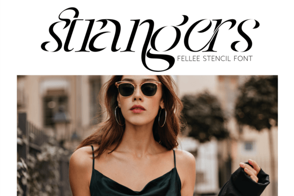 Fellee Stencil Font preview 2