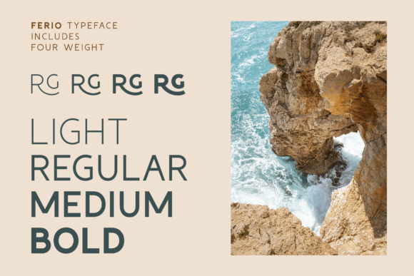 Ferio Font preview 4