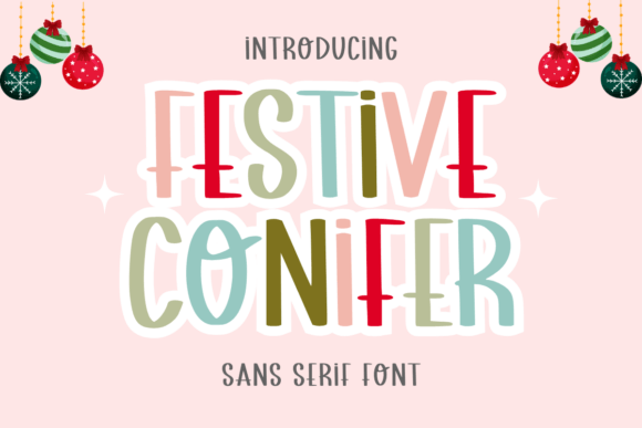 Festive Conifer Font