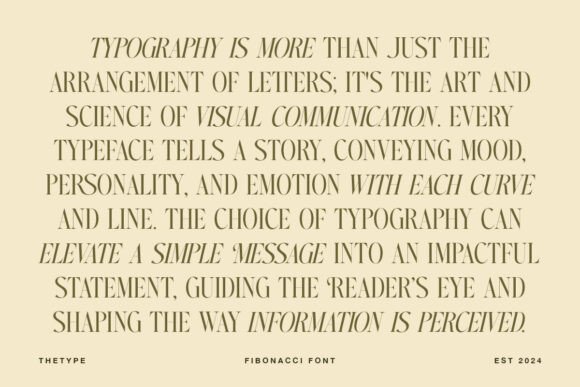 Fibonacci Font preview 4