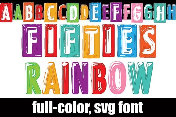 Fifties Rainbow Font