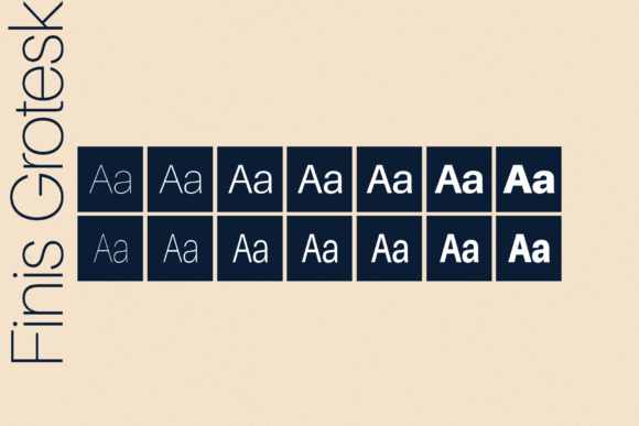 Finis Grotesk Font preview 4