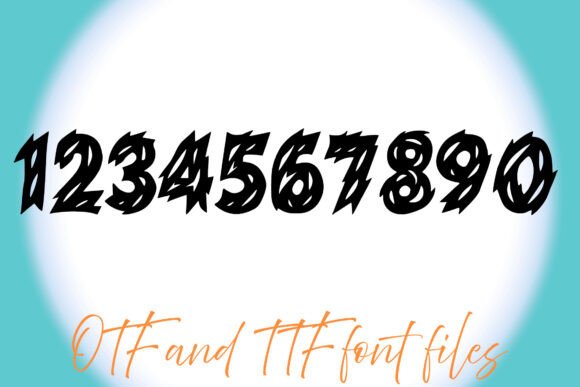 Fire Font preview 3