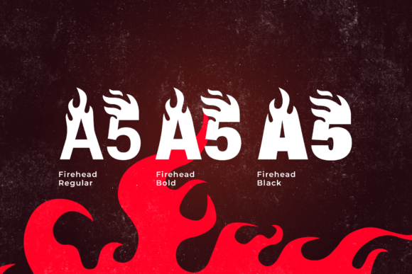 Firehead Font preview 2
