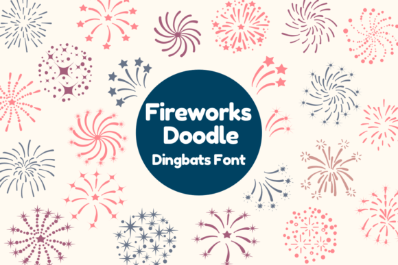 Fireworks Doodle Font