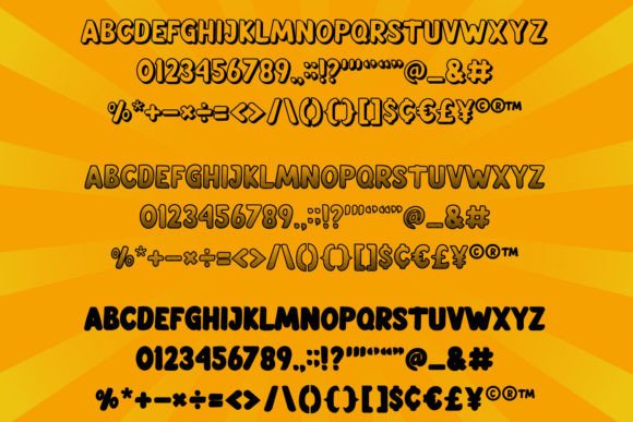 Booom Font preview 4