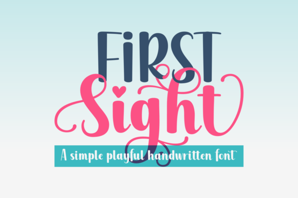 First Sight Font preview 2