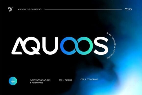 Aquoos Font preview 2