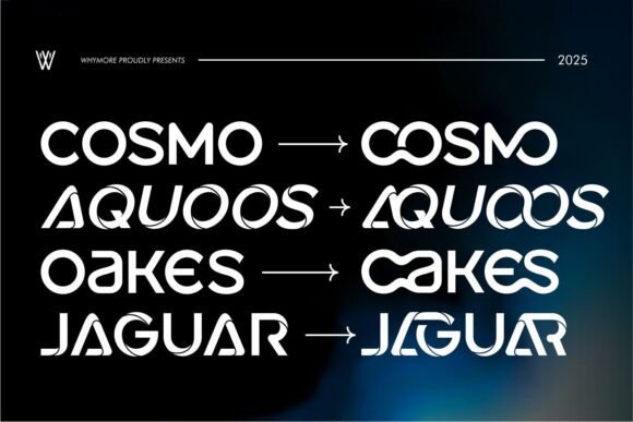 Aquoos Font preview 3