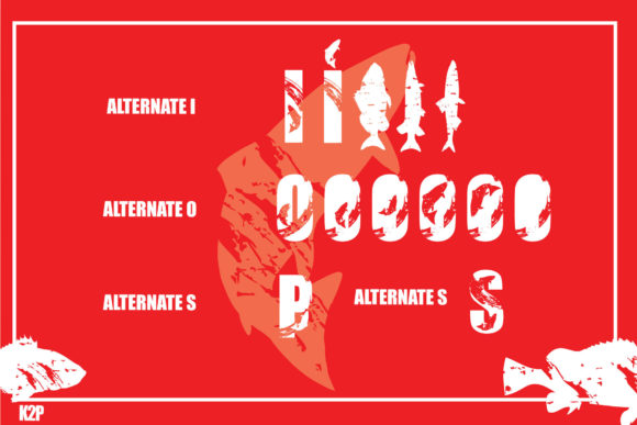 Fish and Flow Font preview 4