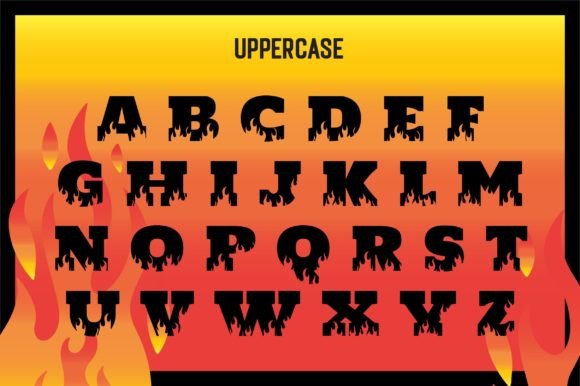 Flame Font preview 2