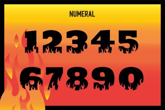 Flame Font preview 3