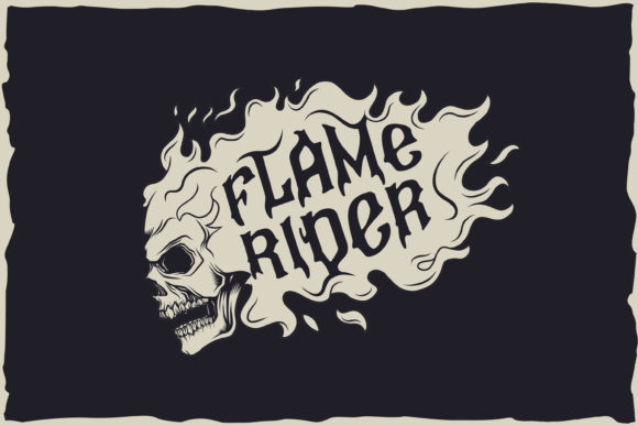 Flame Rider Font preview 4