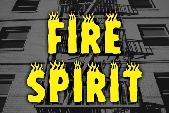 Flame Vibes Font preview 3