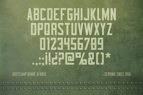 Bootcamp Font preview 2