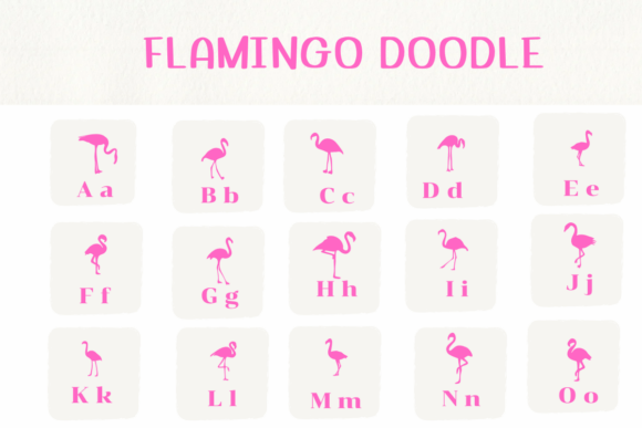 Flamingo Doodle Font preview 2