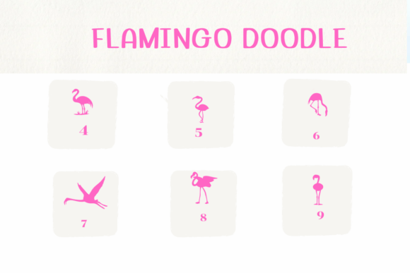Flamingo Doodle Font preview 4