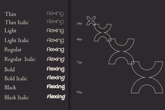 Flexing Font preview 2