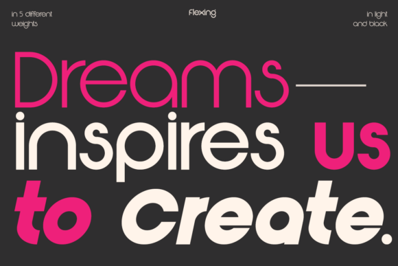 Flexing Font preview 3