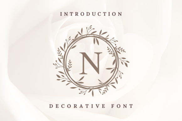 Flora Circle Monogram Font