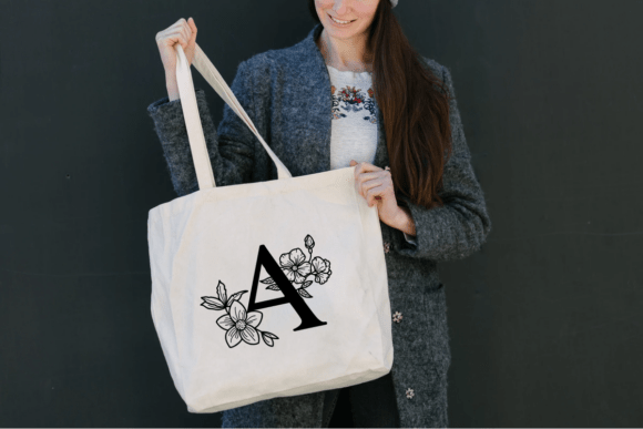 Flora Monogram Font preview 2