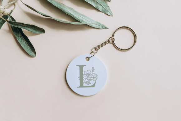 Flora Monogram Font preview 3