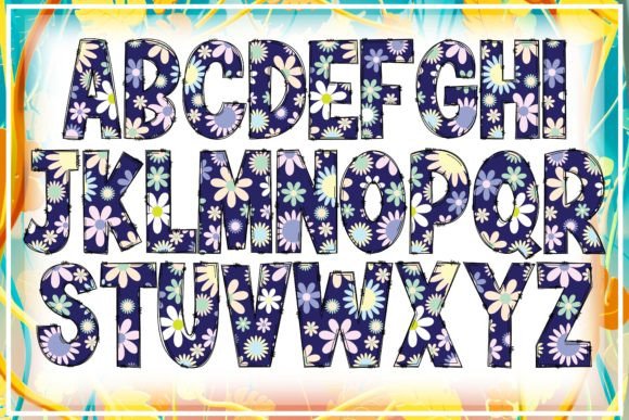 Floral Font preview 2