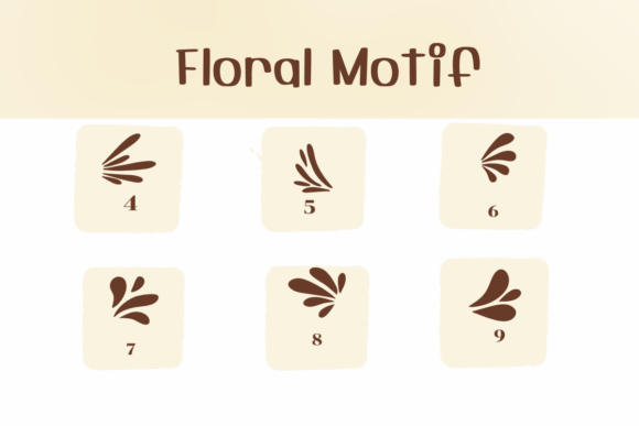 Floral Motif Font preview 4