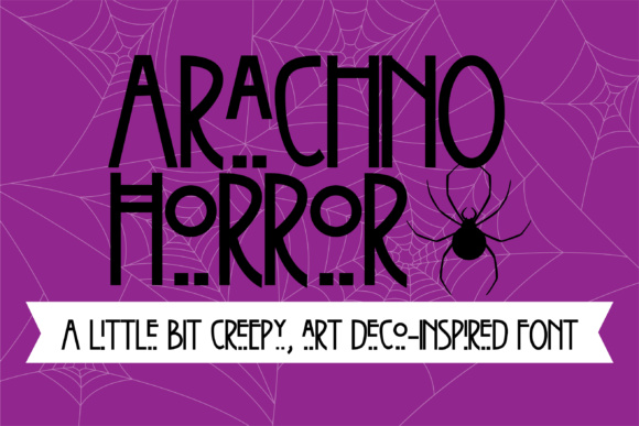 Arachno Horror Font preview 3