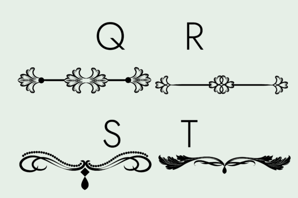 Flourishes Dividers and Swirls Font preview 3