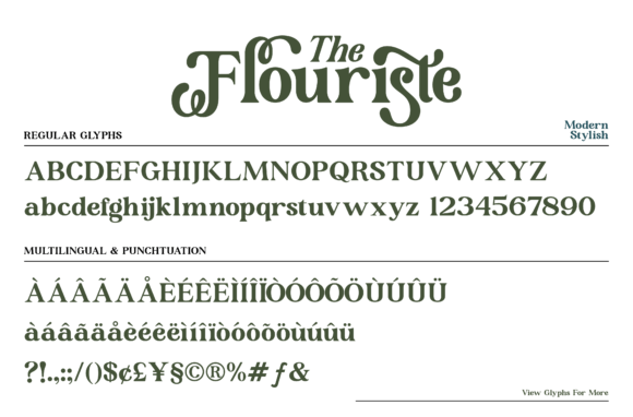 Flouriste Font preview 2