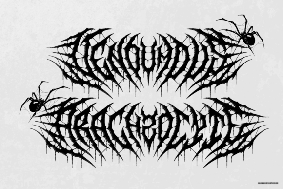Araknix Font preview 2