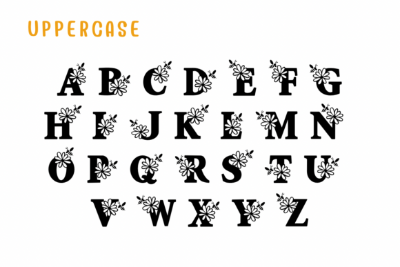 Flower and Bee Font preview 2