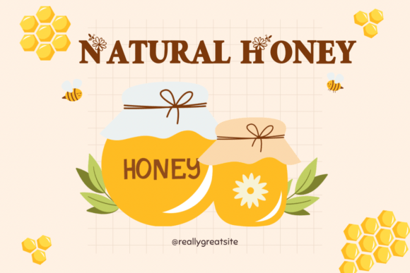 Flower and Bee Font preview 4