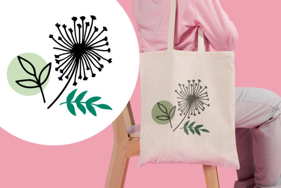Flower and Leaf Doodle Font preview 3