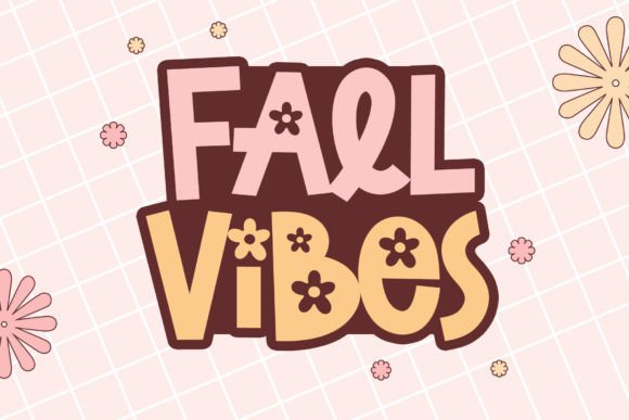 Flower Blossom Font preview 2