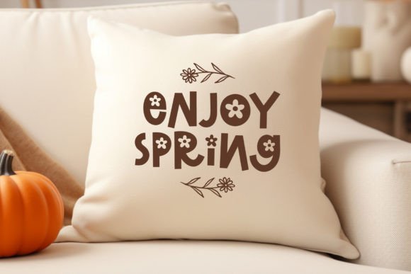 Flower Blossom Font preview 3