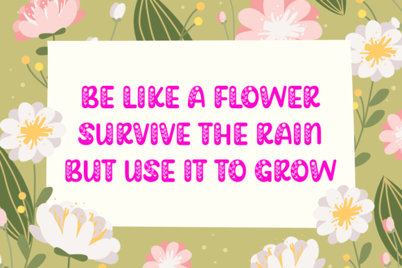Flower Charm Font preview 2