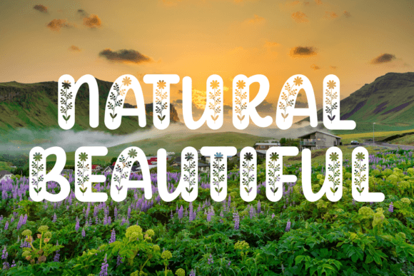 Flower Charm Font preview 3