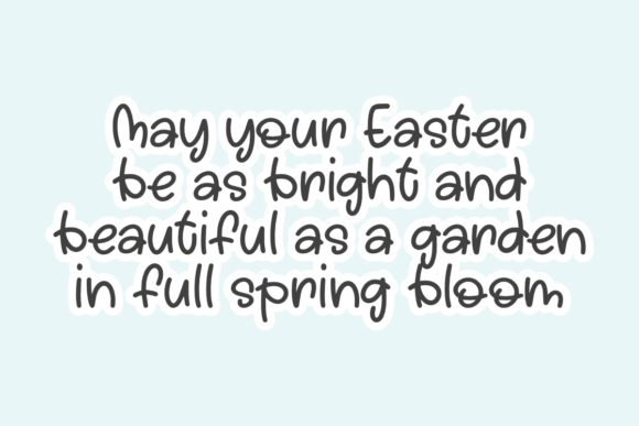 Flower Easter Font preview 2