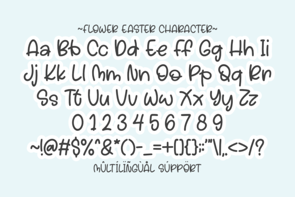 Flower Easter Font preview 3