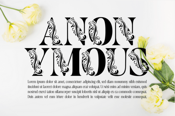 Flower Display Font preview 4